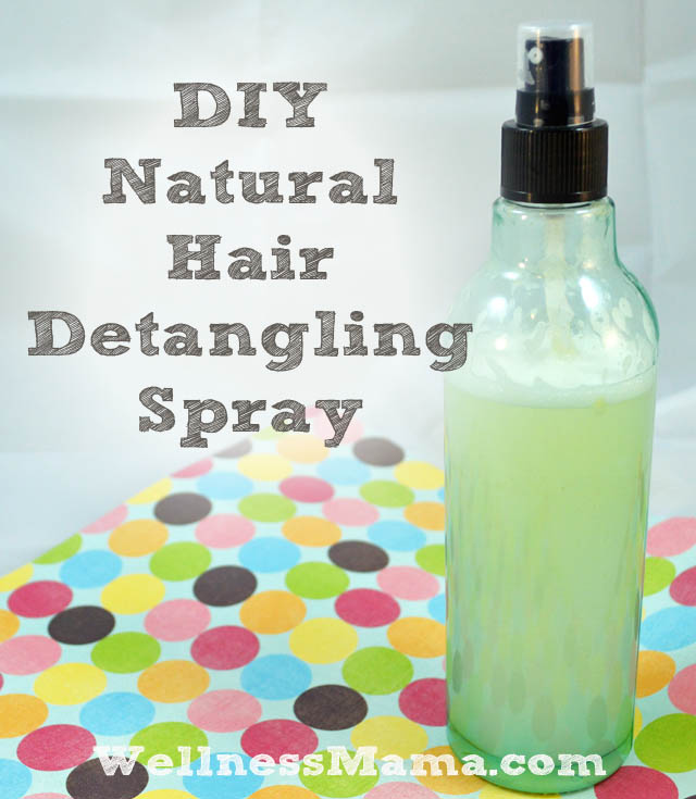 DIY natural hair detangling spray