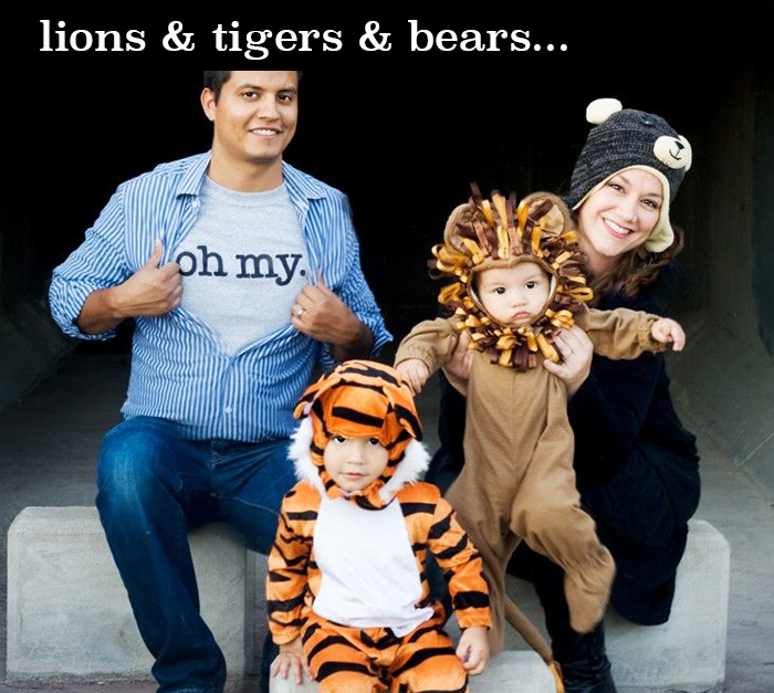 Lions and tigers and bears oh my! costume