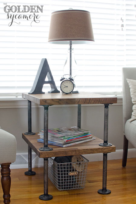 Rustic industrial end table tutorial (and lots of other similar tutorials)