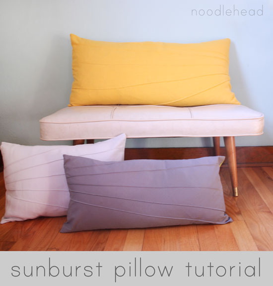 Gorgeous pillow tutorials