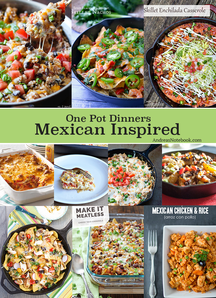 one pot dinners! Delicious Mexican recipes
