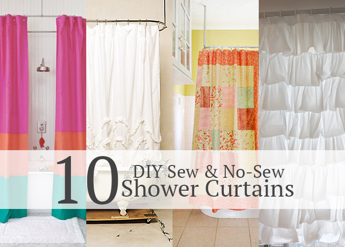 making a shower curtain from a sheet