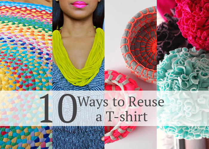 10 Ways to Reuse a T-shirt - Great DIY tutorials! - AndreasNotebook.com