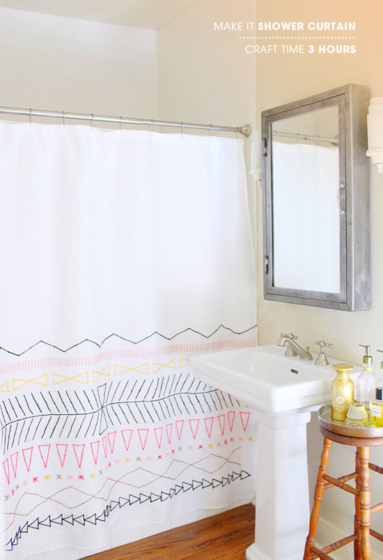 DIY shower curtain tutorials