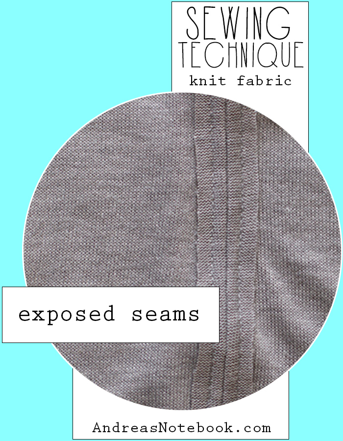 How to sew an exposed seam