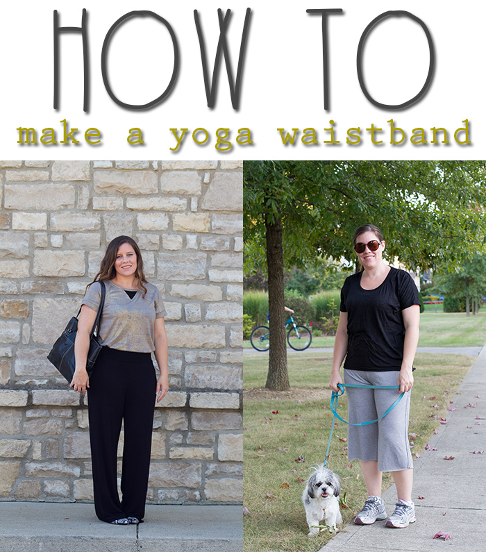 how to make a yoga waistband