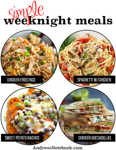 Simple weeknight meals - everything is already in your pantry!