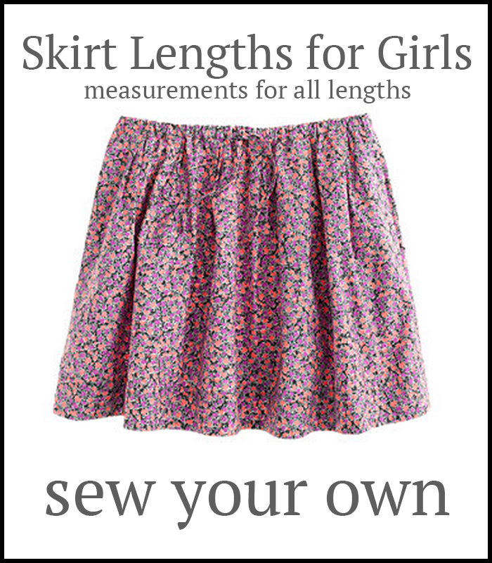 Skirt length chart you must save if you sew!
