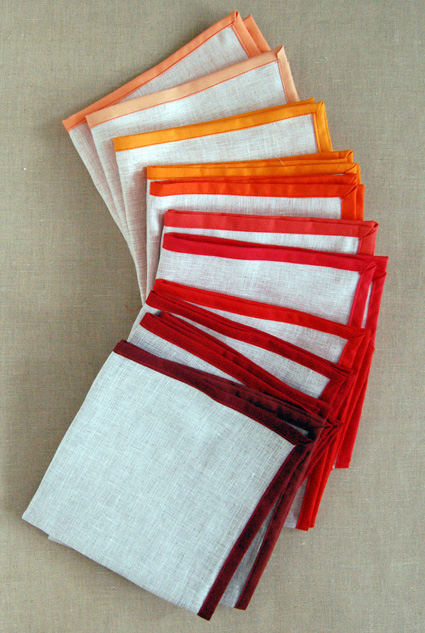 Linen cloth napkin tutorial