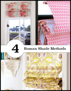 4 different ways to make roman shades