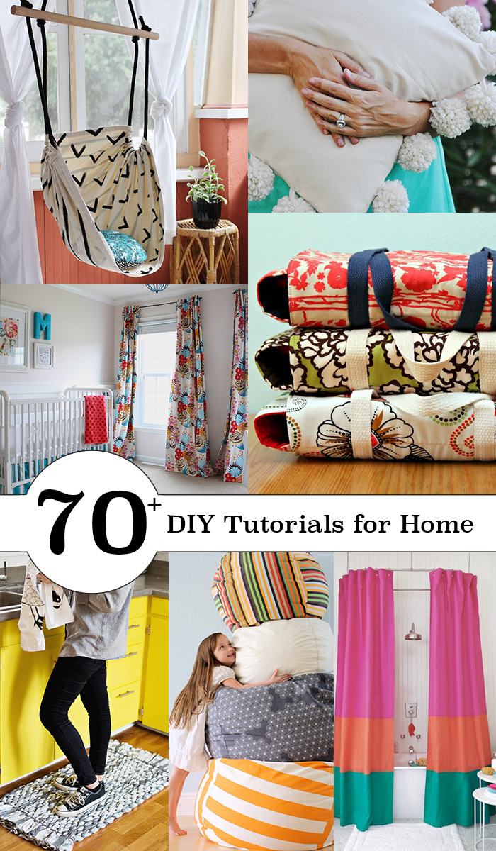 Over 70 tutorials! Make & sew for your home. Check them all out!