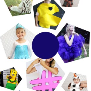 collage of crafty DIY costume ideas.