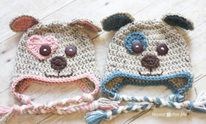 Lots of adorable crochet hat patterns for girls & boys