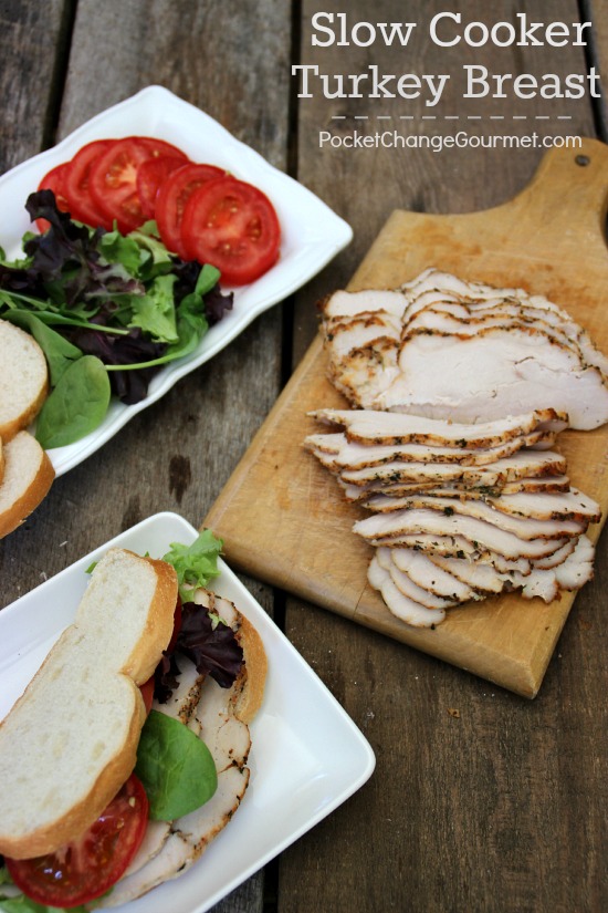 Turkey breast in a slow cooker! So much better than buying processed lunch meat!