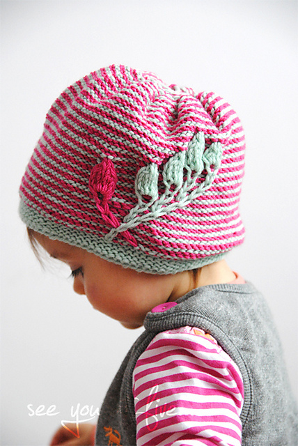 gorgeous knit hat pattern