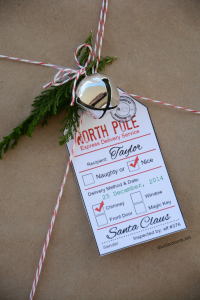 Printable Santa gift tags!