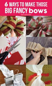 6 ways to make big bows!