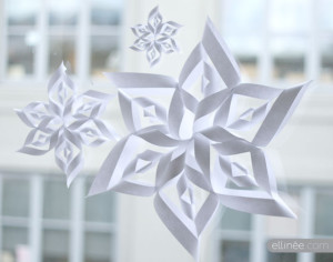 Gorgeous snowflake! Free template!