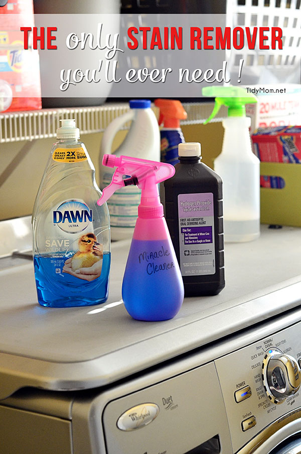 Tidy Mom recipe for stain remover