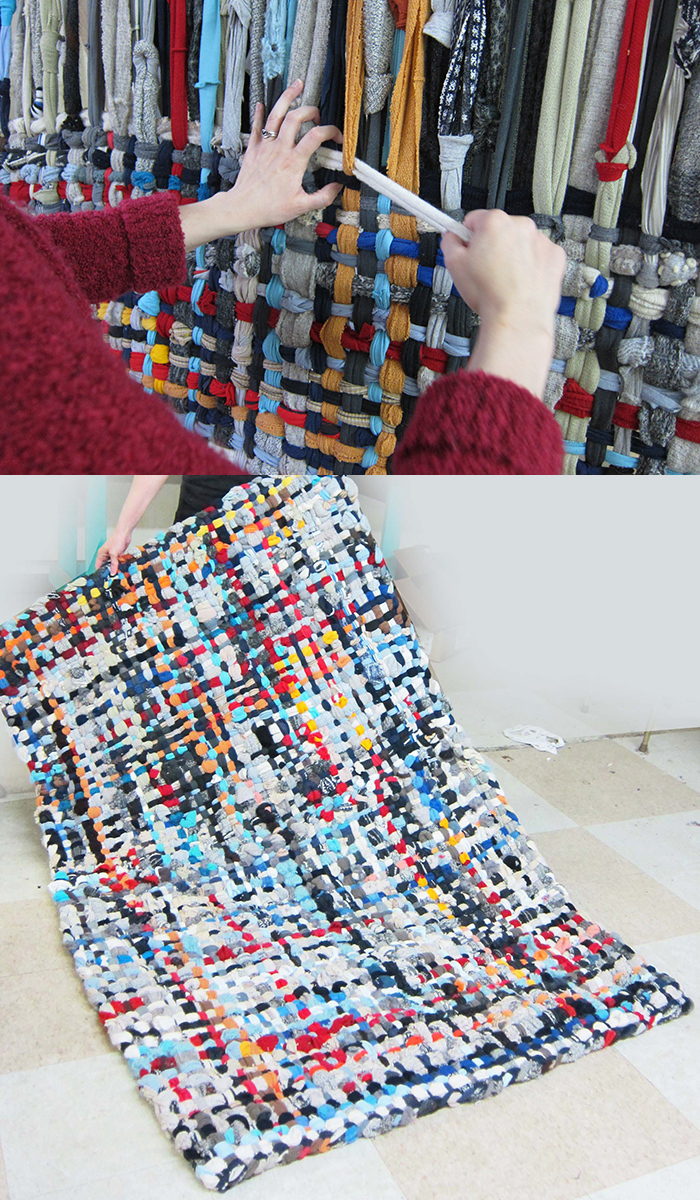 DIY potholder rug tutorial