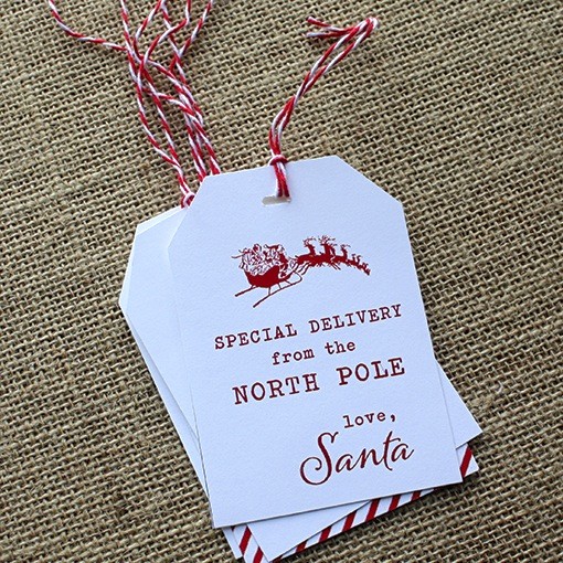 Printable Santa gift tags