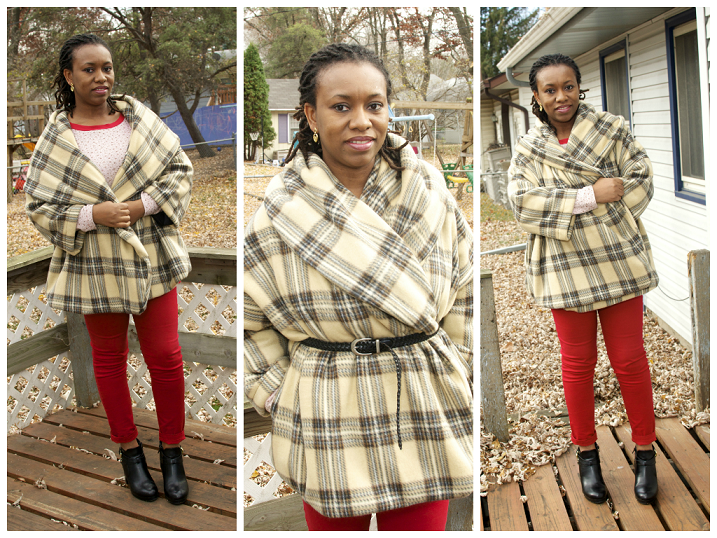 DIY blanket coat