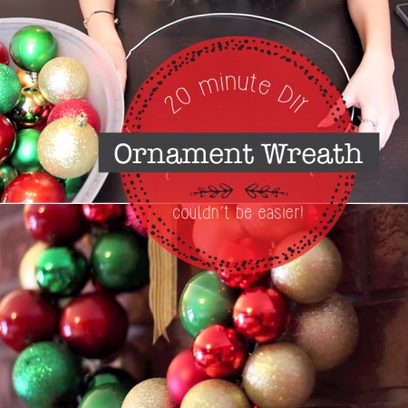 hands making ornament wreath
