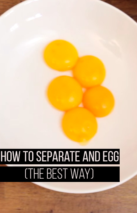 How to separate an egg the fastest way!
