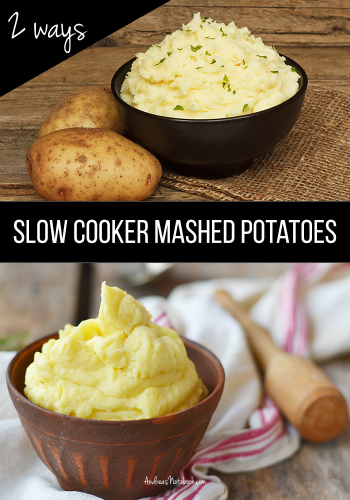 2 ways to make mashed potatoes in a crock pot!