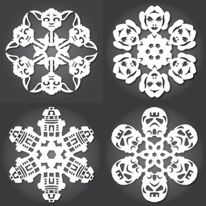 FREE Star Wars snowflake templates. Dozens!
