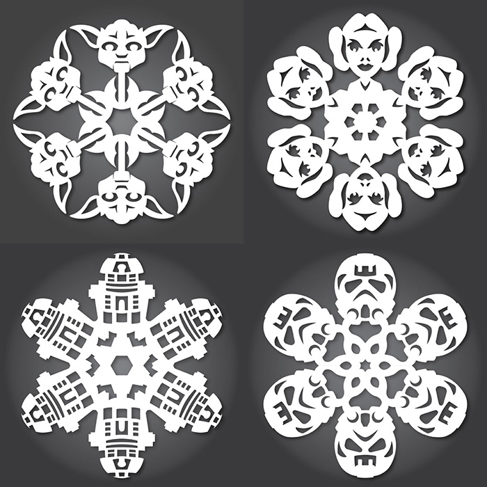 FREE Star Wars snowflake templates. Dozens!