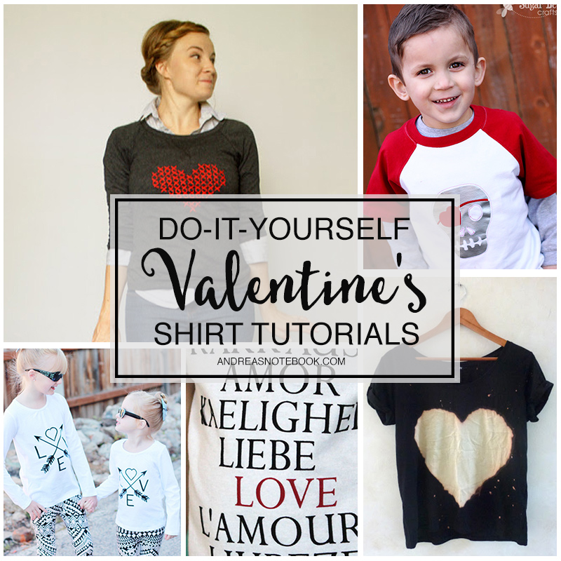 DIY Valentine's Day Shirt Tutorials