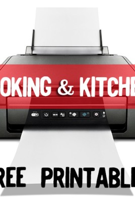 cooking and kitchen themed printables