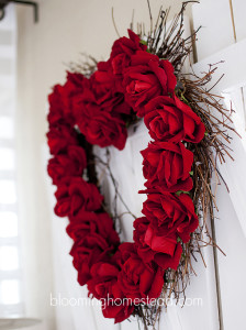 Rose valentines wreath tutorial