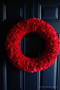 Ruffle wreath tutorial