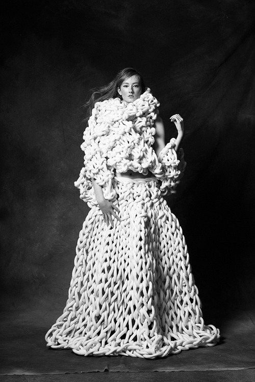 Amazing knitted dress