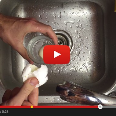 How to peel an egg in just seconds!!