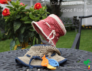 Gone Fishin' crochet hat tutorial