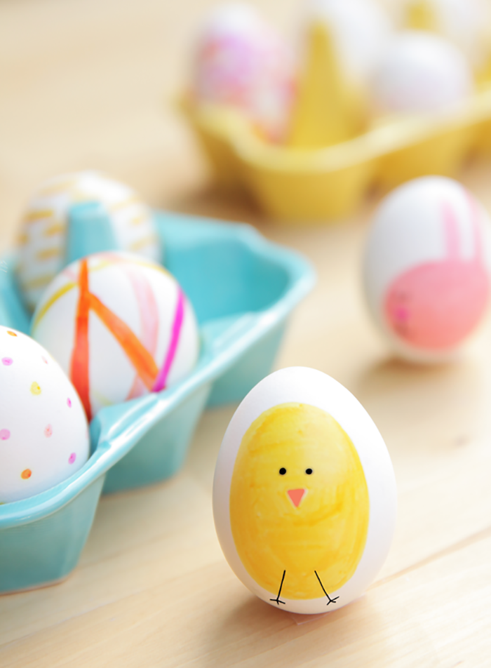 DIY sharpie eggs - the cutest!