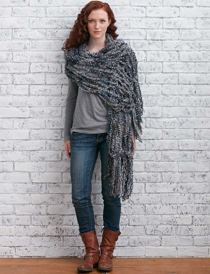 Chunky arm knit wrap tutorial