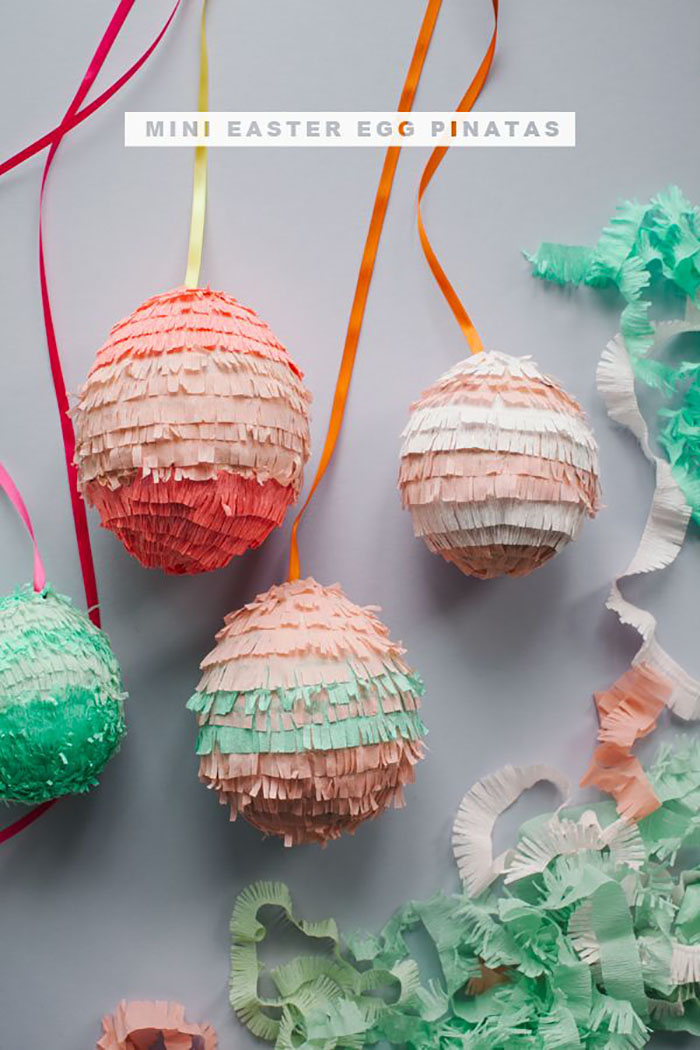 DIY piñata eggs