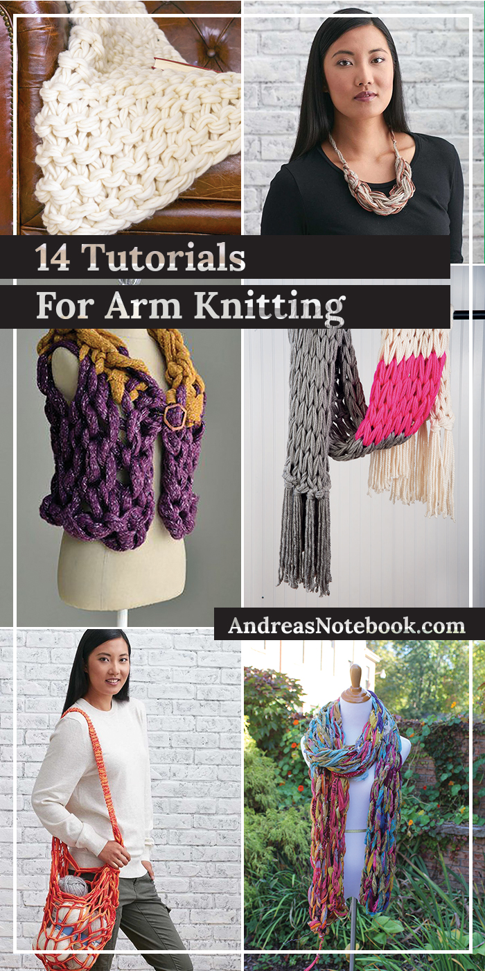 14 Beautiful Arm Knitting Tutorials