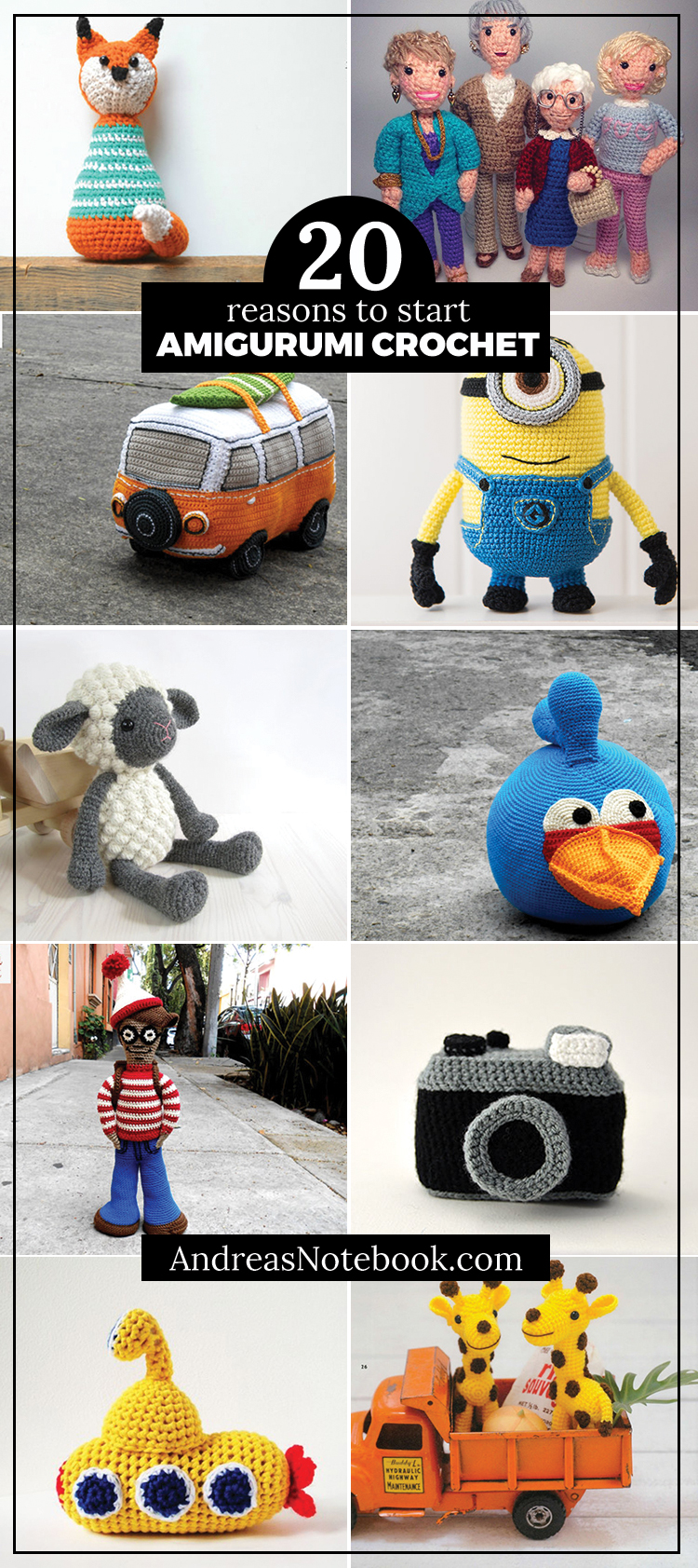 20 amigurumi crochet patterns you'll want