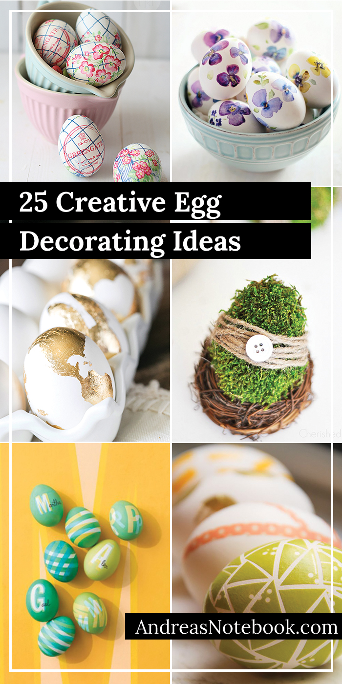 25 creative egg decorating ideas - tutorials