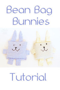 Bean filled bunny bags for bunny toss game