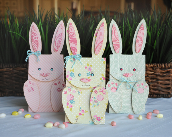 Use craft paper and a die cutting machine to make these bunny bags