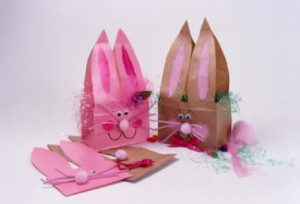 Bunny Paper Bags with Whiskers & Ears