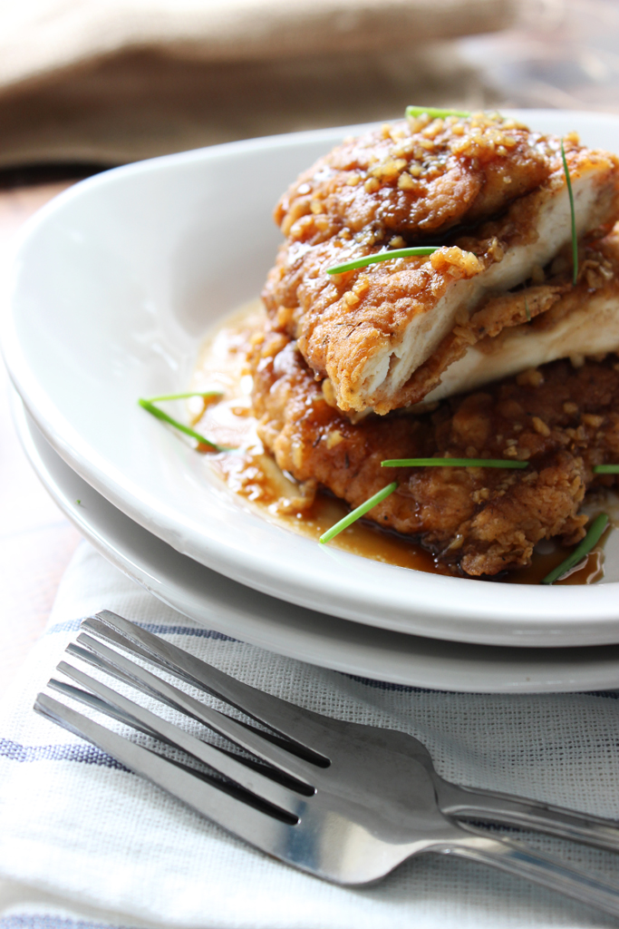 Crispy, sweet and savory...serve this chicken with rice for a quick and delicious dinner.