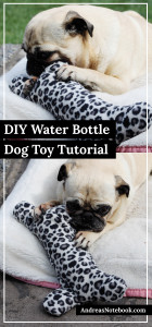 DIY dog bone water bottle holder tutorial - Dogs LOVE these!