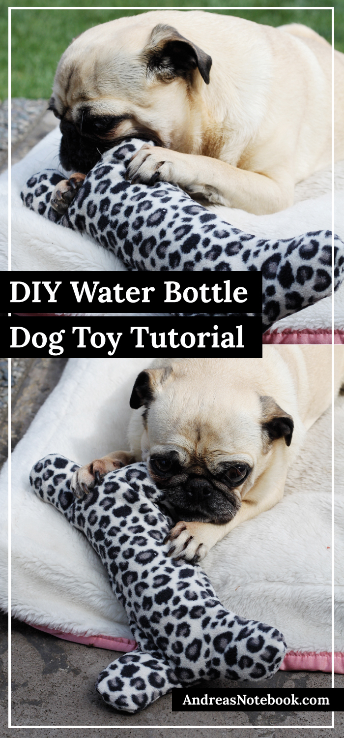 Homemade dog toys with water outlet bottles